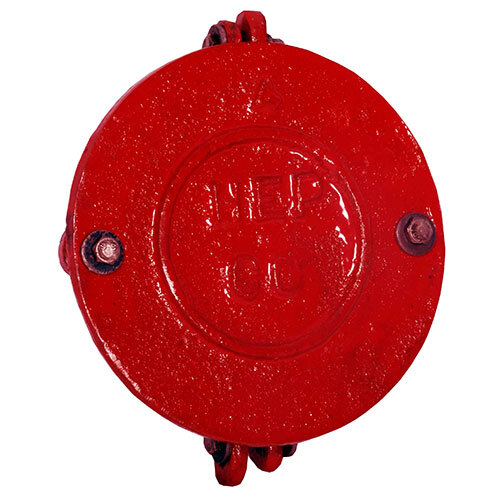 Red Color Cast Iron End Cap