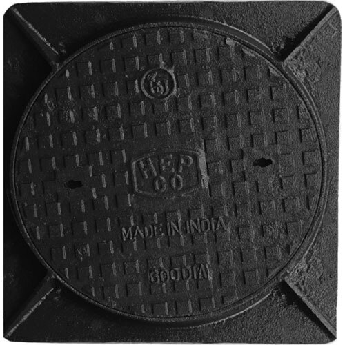 circular cover with square frame
