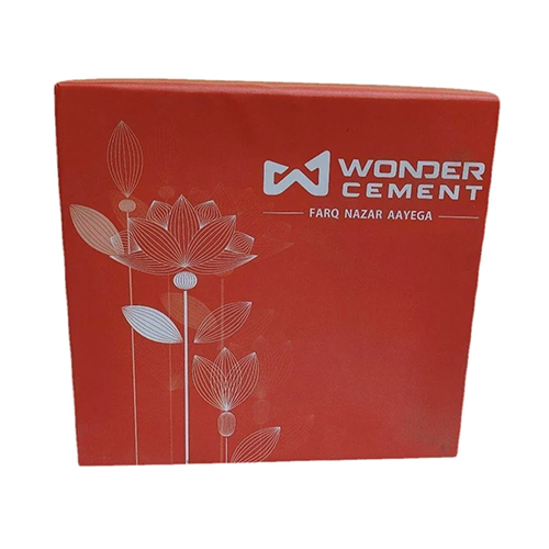Square Cardboard Gift Box - Cardboard Material, 7x7 Inches, Red Color | Matte Lamination Finishing, Ideal for Various Occasions