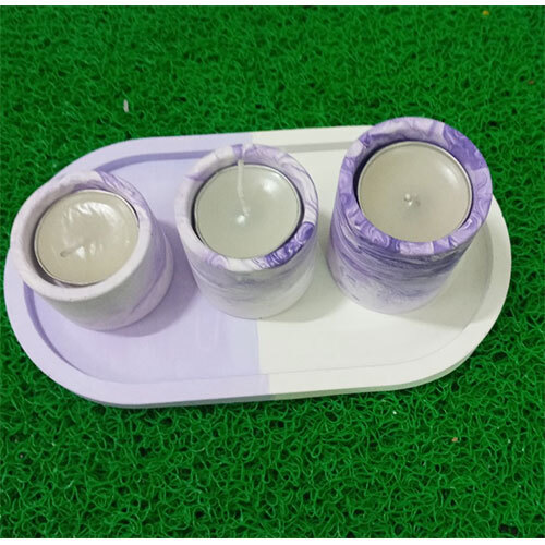 कंक्रीट T-लाइट धारक सेट