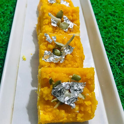 Moongdal Barfi Candle - Color: Yellow