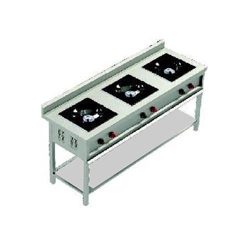 Three Burner Indian Cooking Range - Automatic Grade: Semi Automatic