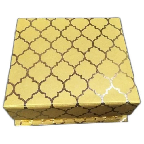 Mdf Wedding Gift Box - Color: Golden