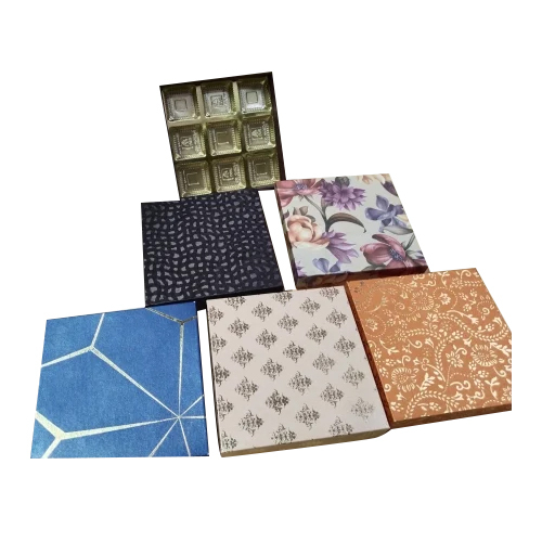 9 Cavities Chocolate Packaging Box - Kraft Paper & Cardboard, Customizable Size & Style, Square Shape, Any Color Choice, Ideal for Gifts & Crafts