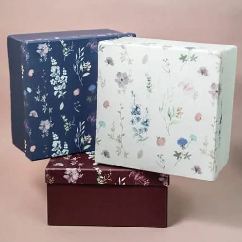 Gift Hempar Box - Corrugated Board, Rectangular Shape, Matte Finish | Customizable Color and Style for Gifts & Crafts