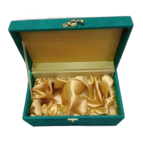 Mdf Wedding Jewelry Box - Color: Green