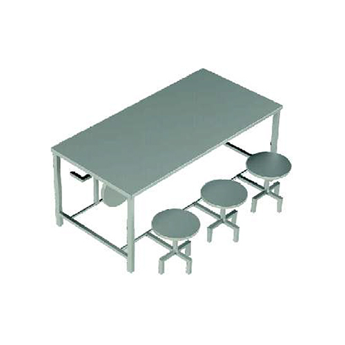 Dining Table With Seater - Color: Silver