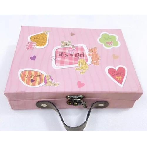 Bone Baby Announcement Box - Shape: Rectangular