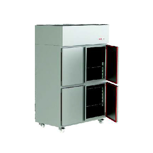 Four Door Vertical Refrigerators - Color: Silver