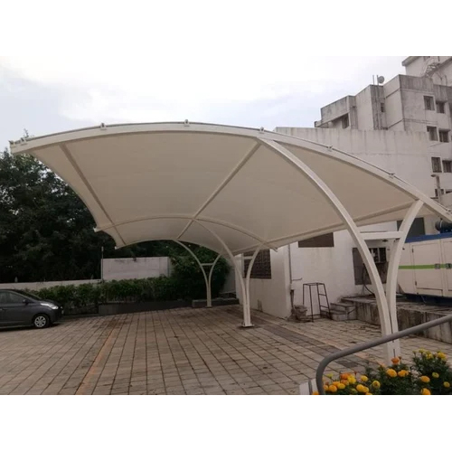 Tensile Twim Structure - Steel & Aluminum Sheet with Concrete Flooring | White Color, PU Panel Walls, Sliding Windows for Hotel, Restaurant & Home Use