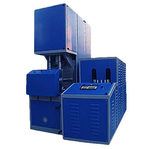 Semi Auto Pet Blow Mould Machine - Color: Blue