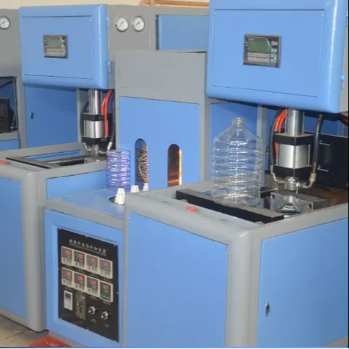 Semi Automatic Blow Moulding Machine - Color: Blue