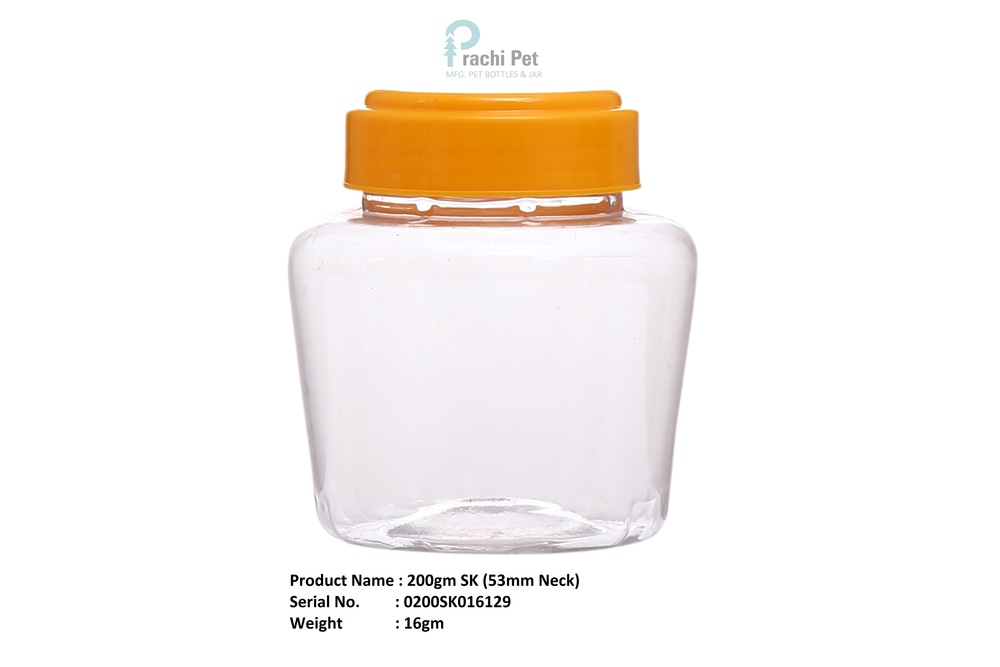 200gm Plastic Pet Jar