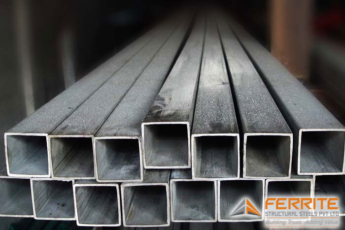 MS Square Pipes - Mild Steel, Sizes 10 mm to 200 mm, Gray Color | Durable, Customized Thickness 1.2 mm to 6 mm, Corrosion Resistant