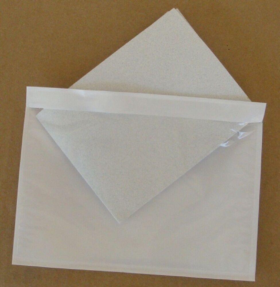 Packing List Envelopes - Soft Pet, 4.5x6 Inches | Extra Strong Adhesive, Weather Resistant, Tamper-proof Design