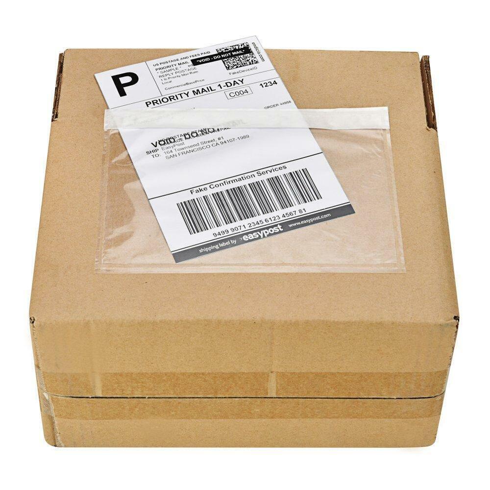 Packing List Envelopes - Soft Pet, 4.5x6 Inches | Extra Strong Adhesive, Weather Resistant, Tamper-proof Design