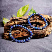 Lapis Lazuli Stretchable Elastic Handmade Bracelet - Color: Different Available