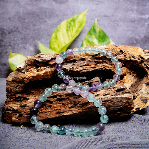 Multi Fluorite Natural Bracelet - Color: Different Available