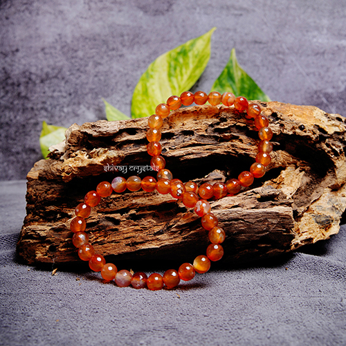 Red Carnelian Natural Crystal Bracelet