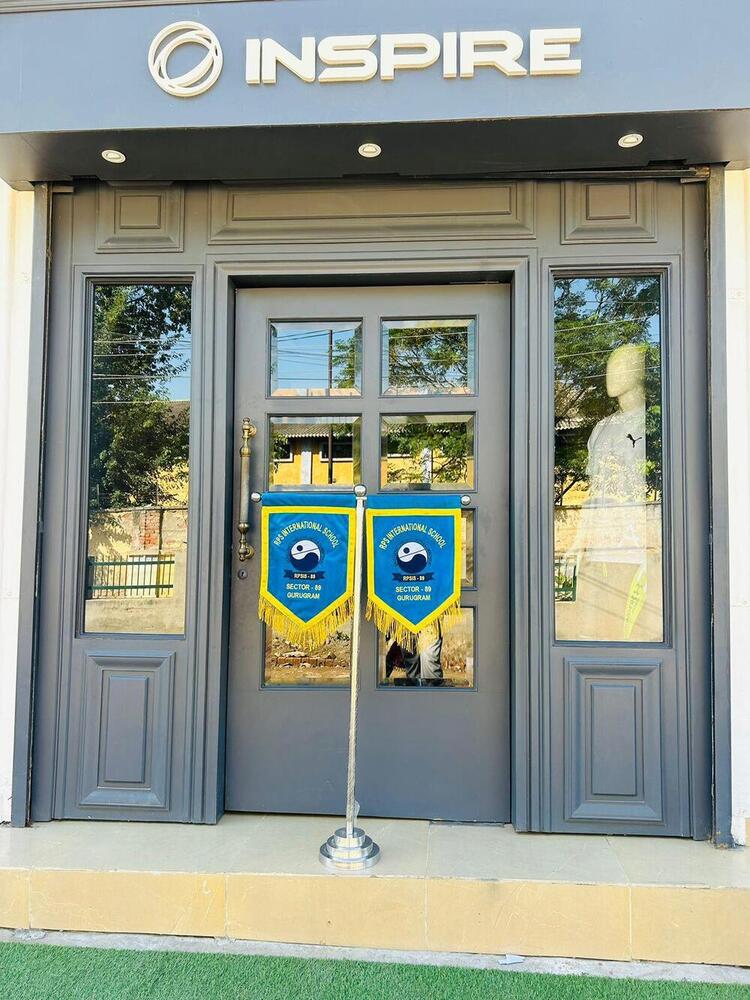 Embroidery School T Flag - Other Fabric, 12x18 Inches | Customizable With School Logos, Vibrant Colors, Ideal For Sports And Events