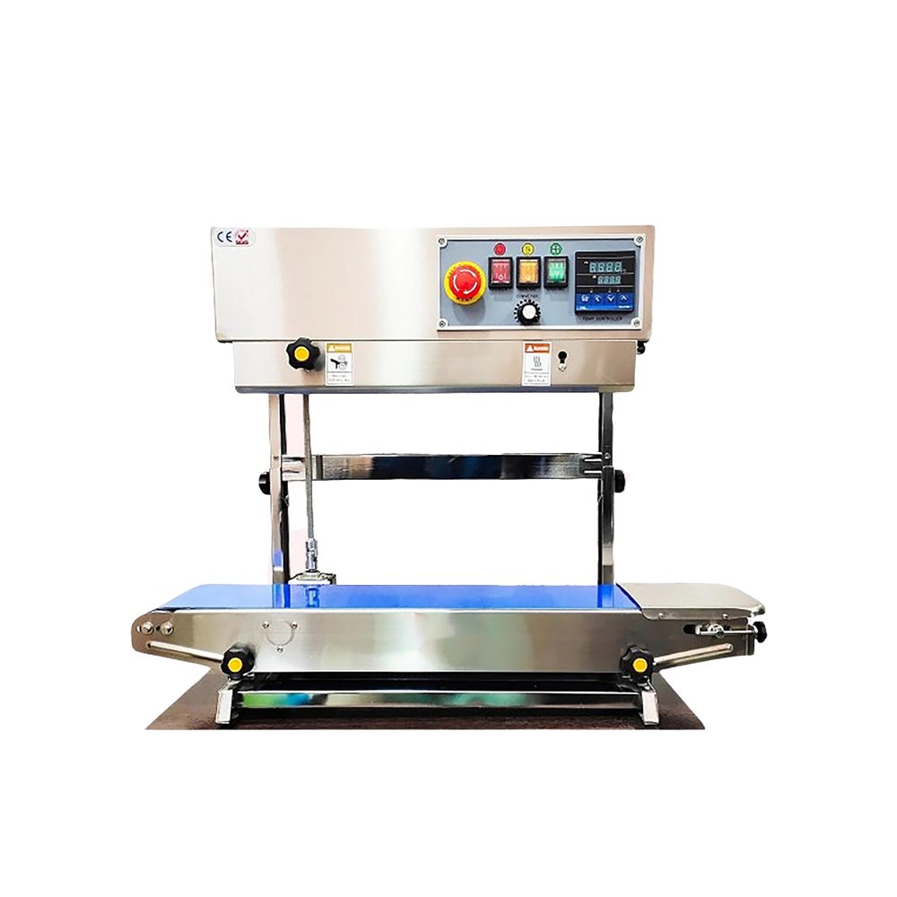 Sonic Industries FR900 Vertical Stainless Steel Continuous Band Sealing Machine for Food Packets
