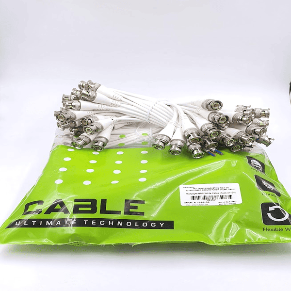 White Basic Bnc Cable - Usage: Industrial