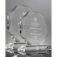 Hexagon Crystal Award Trophies - Color: Various Colors