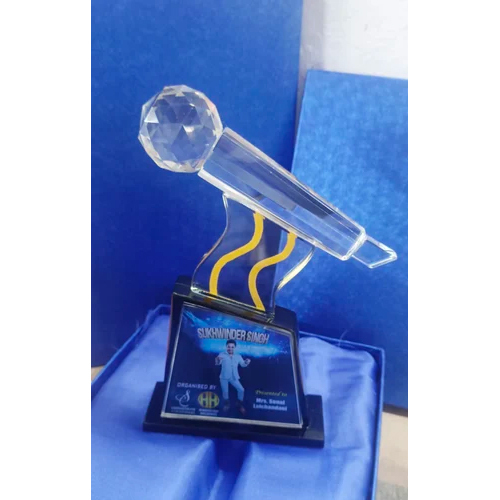Crystal Mic Trophy
