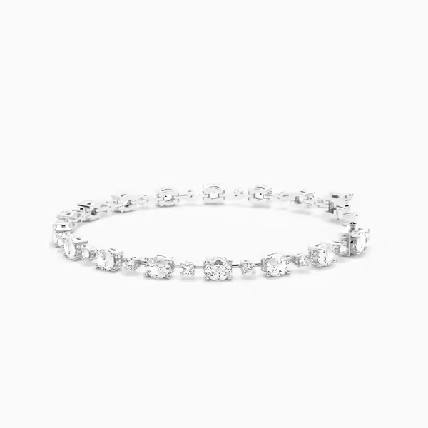 14kt Round Tennis Bracelet in Lab Grown Diamond with Vvs and Def color and clarity. Premium jewelry direct from manufacturer