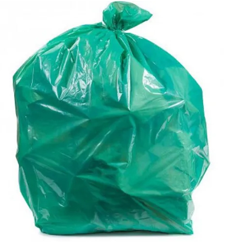 Biodegradable Garbage Bag - Soft Plastic, Different Size, Green Color | Eco-Friendly Solution for Sustainable Waste Disposal