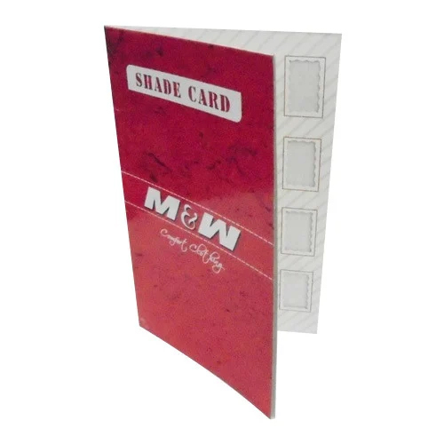 Fabric Shade Card Folder - Color: Red