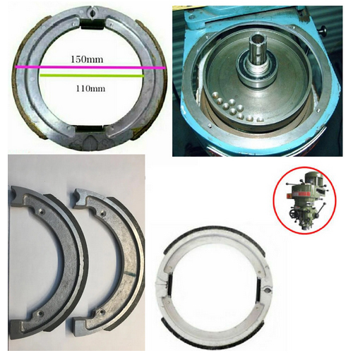 Break Shoe - Milling Machine Part Shoe Brake Ring Pad For Turret Milling Machine - Material: Stainless Steel