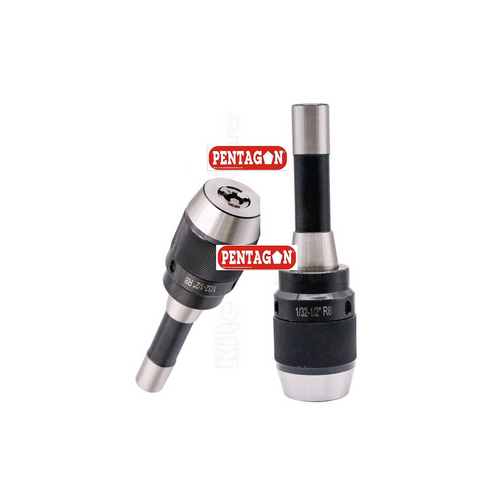 Pentagon Key Less Drill Chuck With R8 arbor shank type