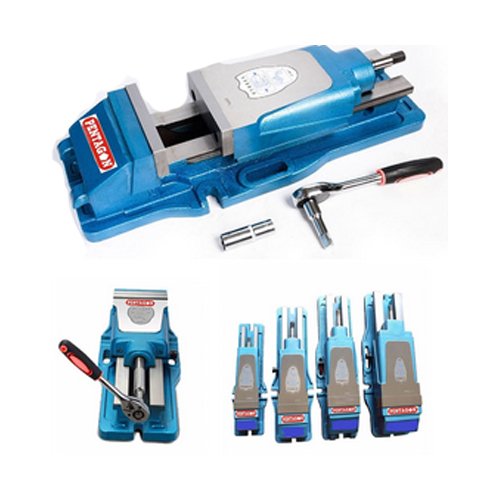 Pentagon Hydraulic Vice With 300Mm Jaw Opening - Color: Blue