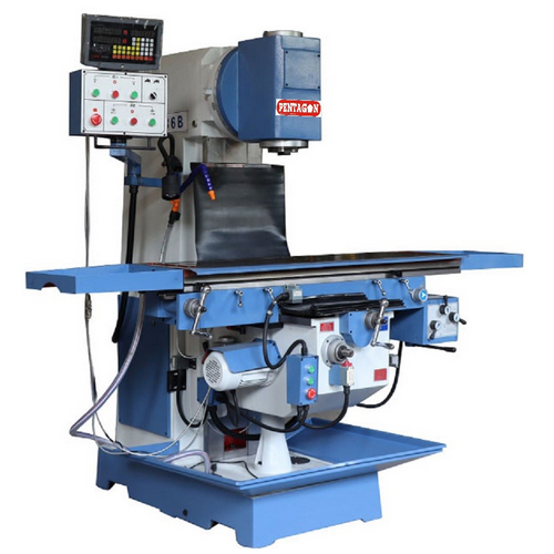 Vertical Knee Type Milling Machine With Out Quill Travel Model - Color: Blue