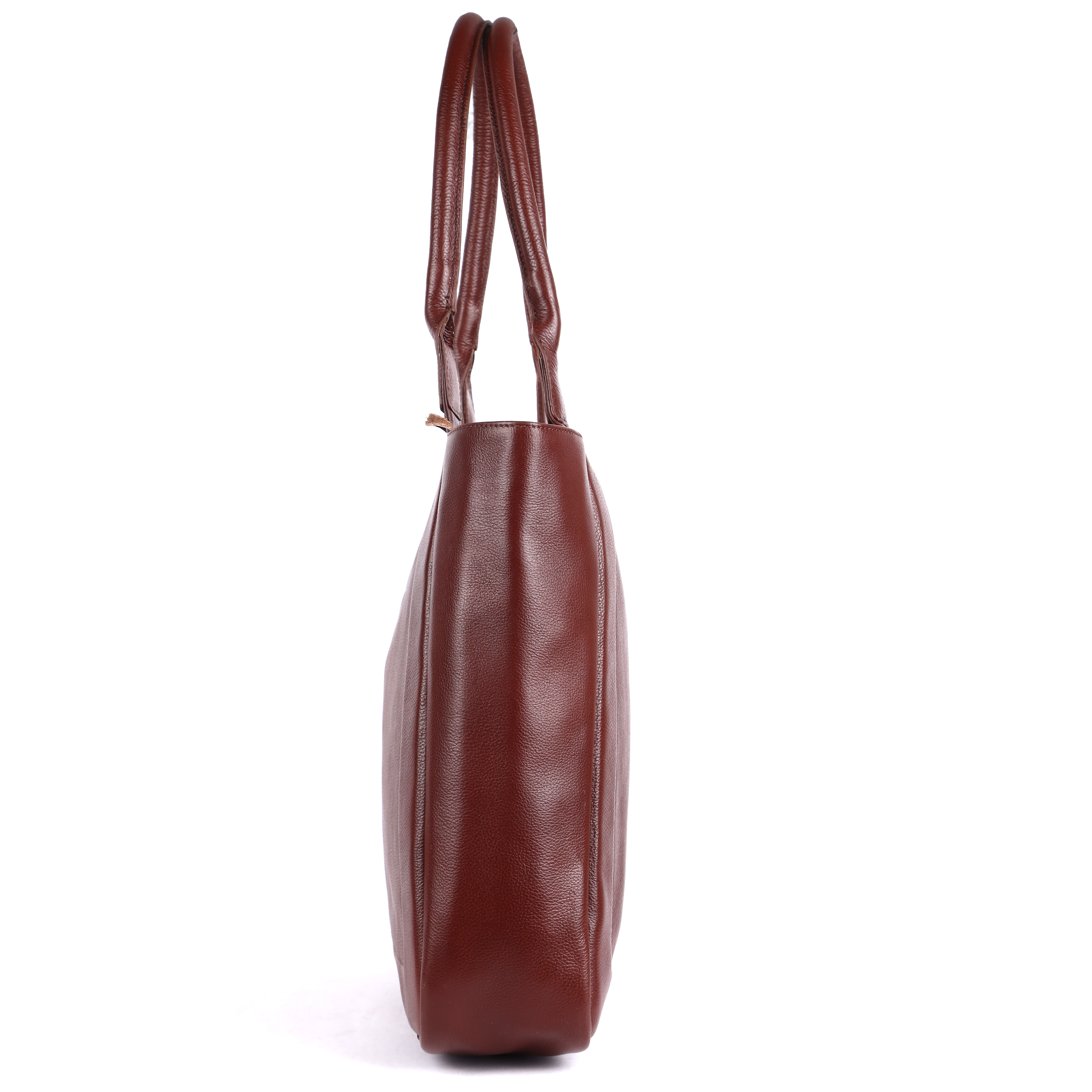 Premium Brown Leather Everyday Carry Handbag - Gender: Women