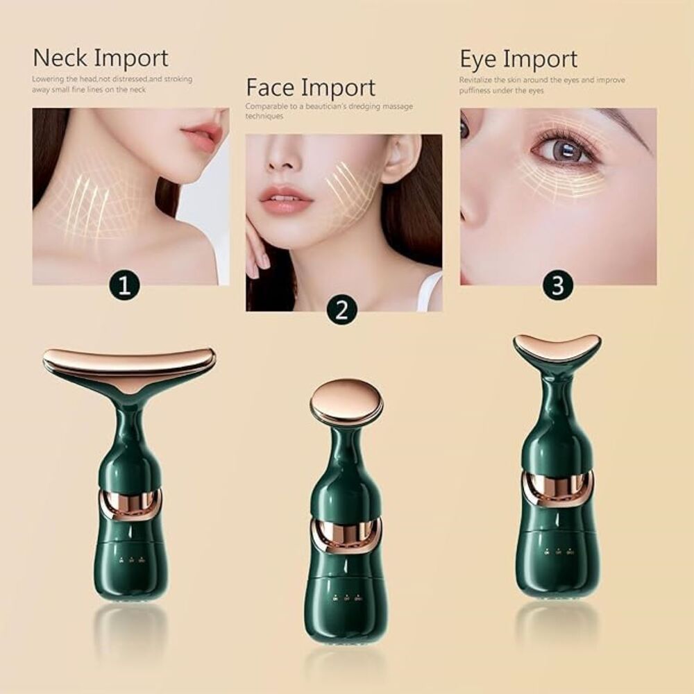 3 in 1 Anti Wrinkles Face Neck Eyes Massager