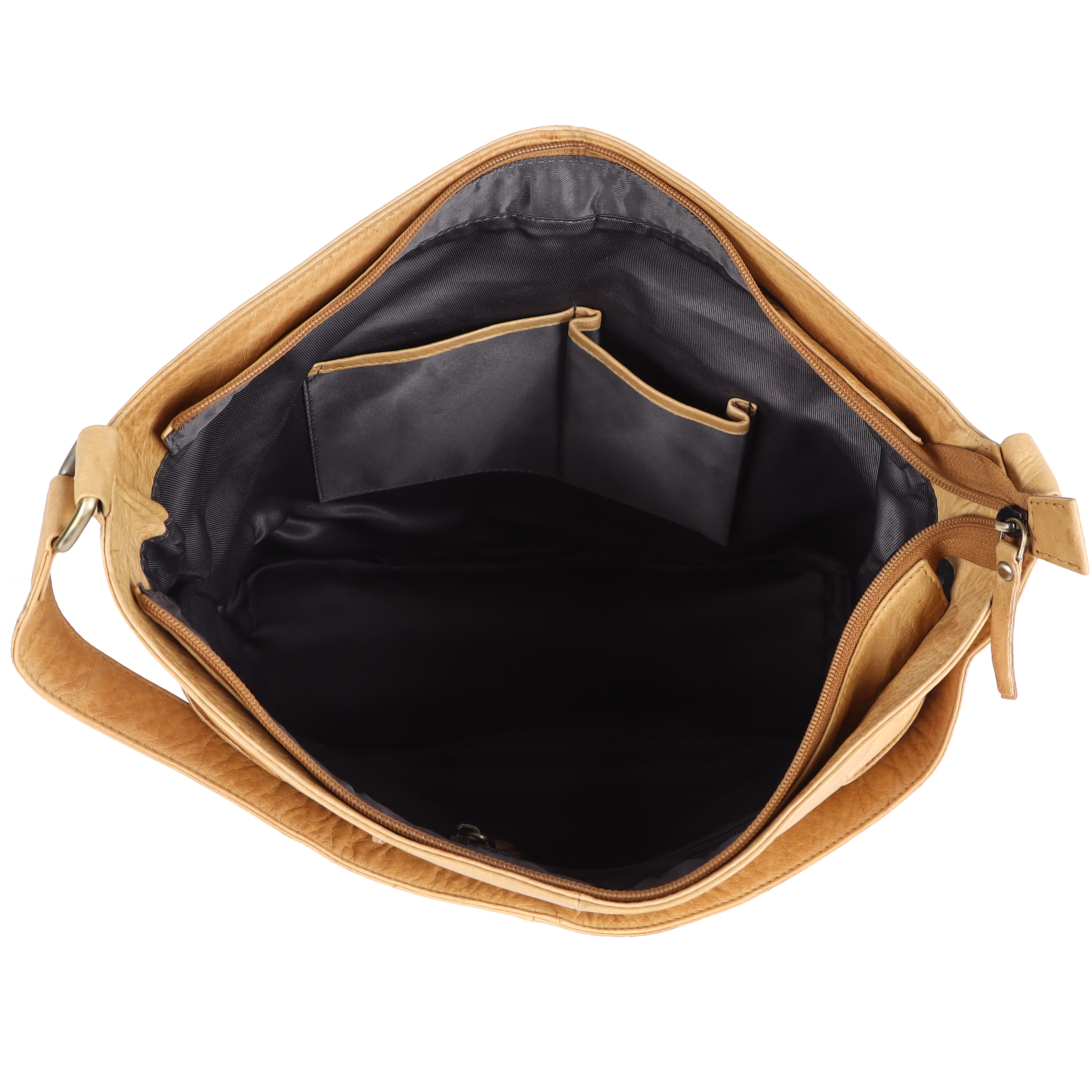 Premium Camel Colored Wooven Leather Everyday Carry Handbag