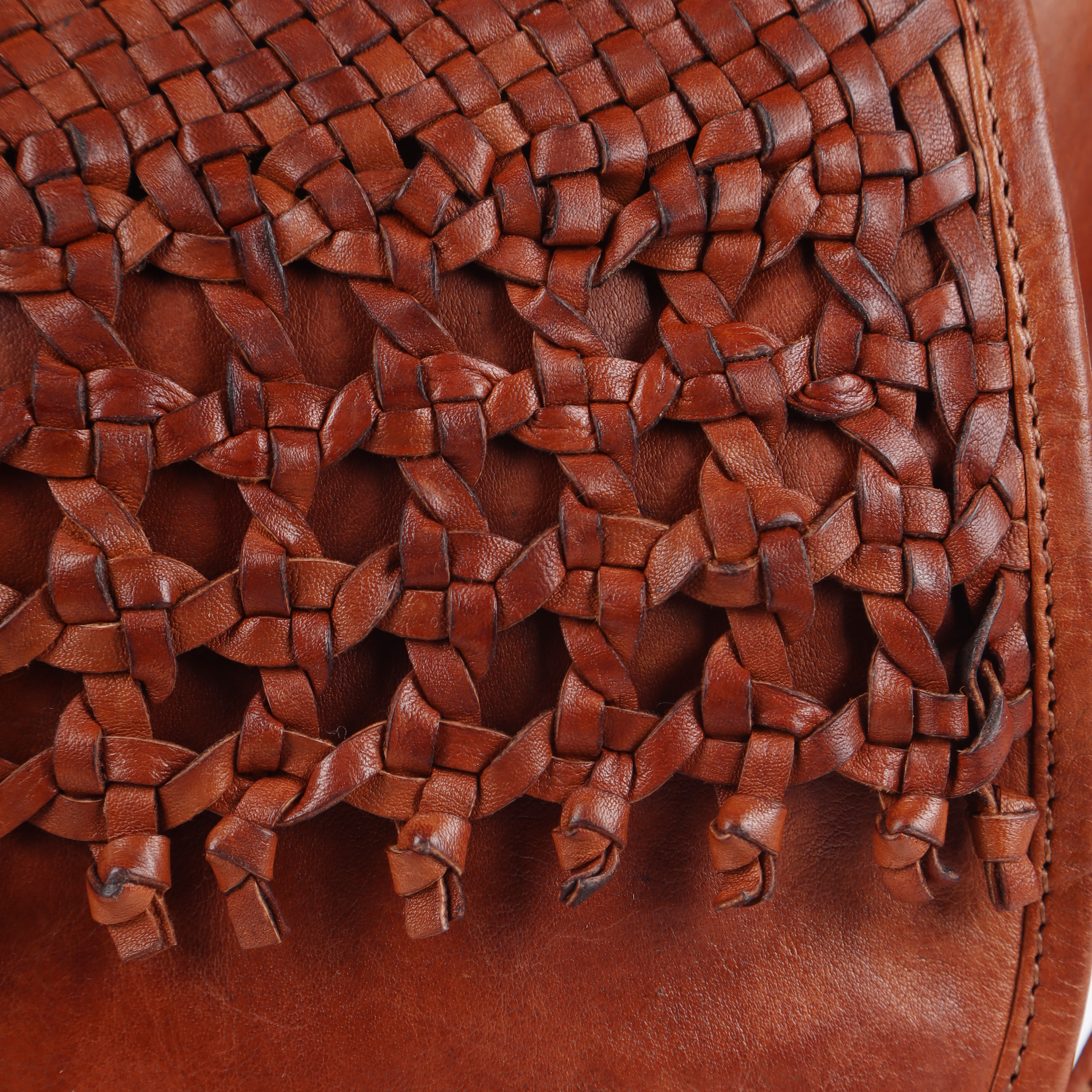 Braided Elegance Saddle Bag - Gender: Women