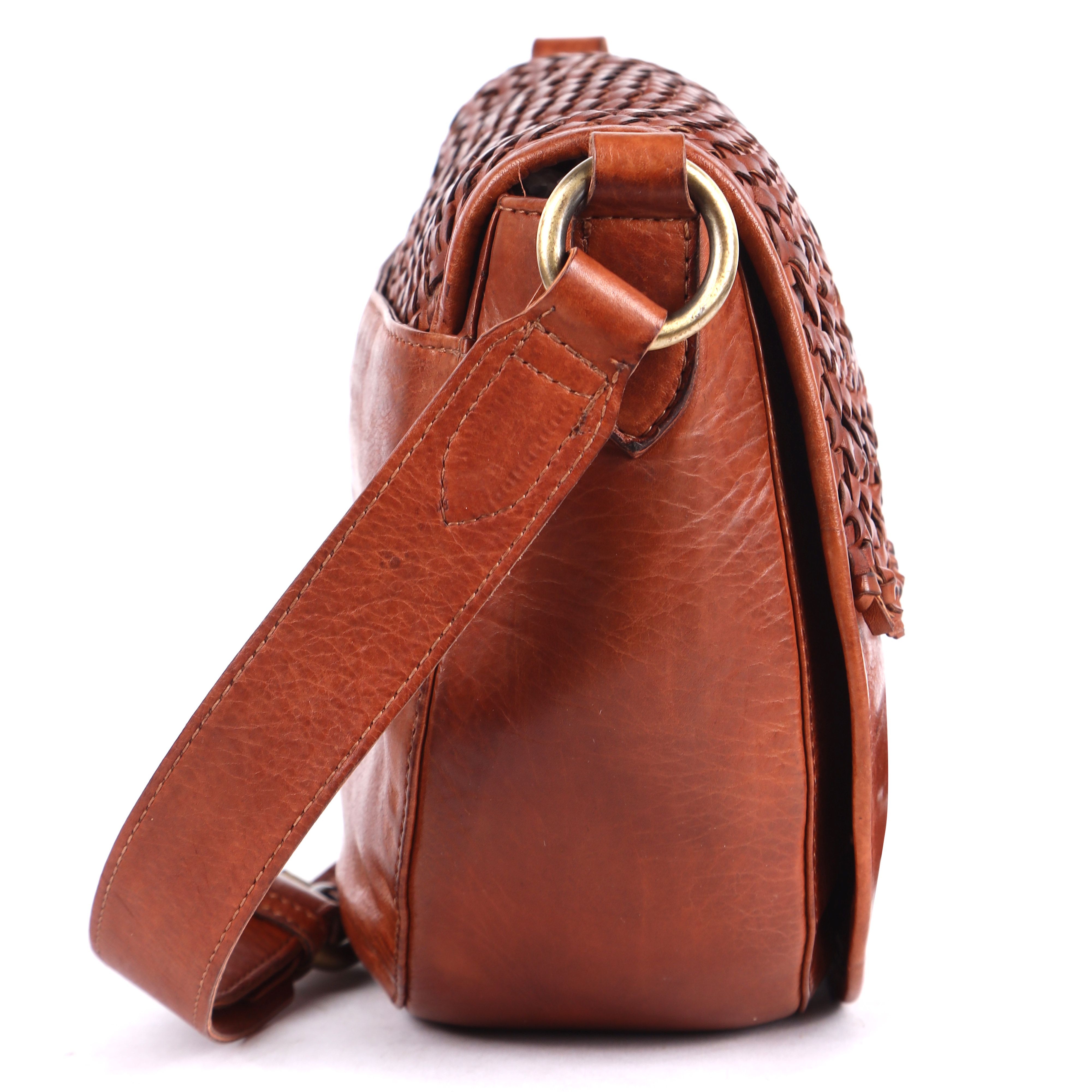 Braided Elegance Saddle Bag - Gender: Women
