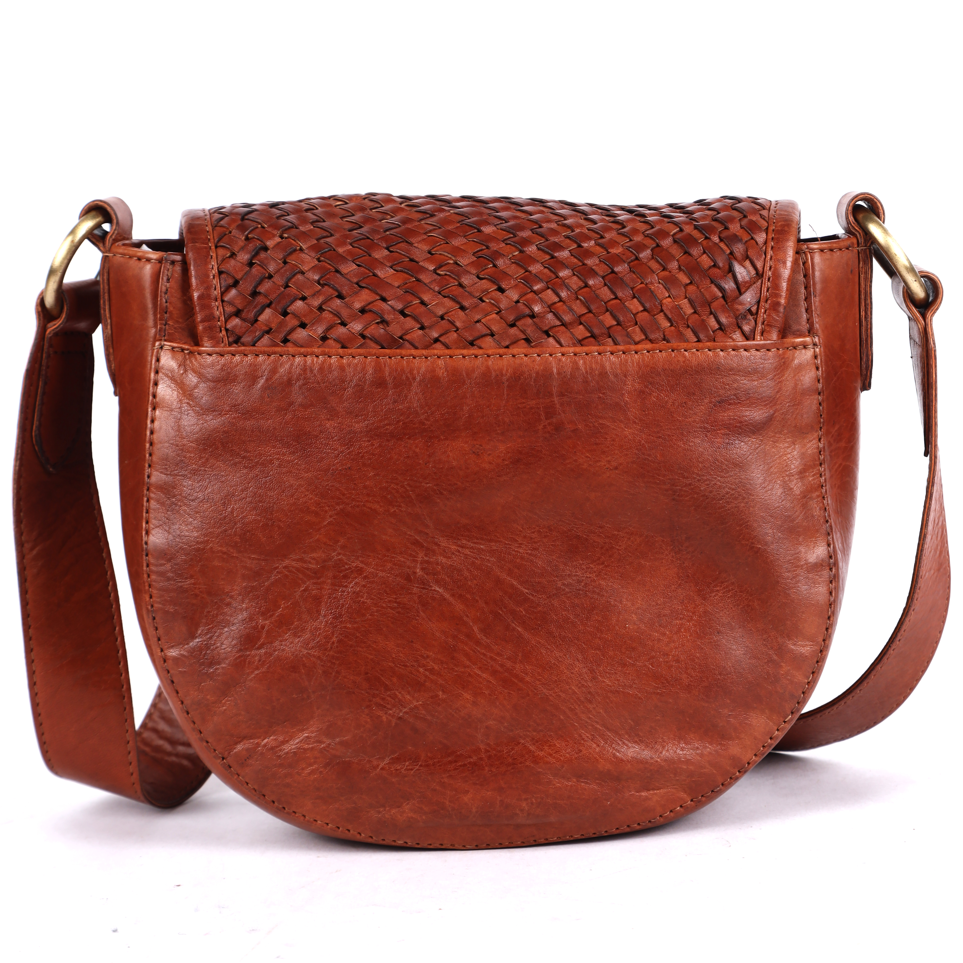 Braided Elegance Saddle Bag - Gender: Women