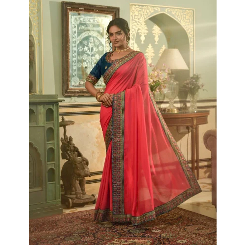 Gajri Vichitra Silk Sarees