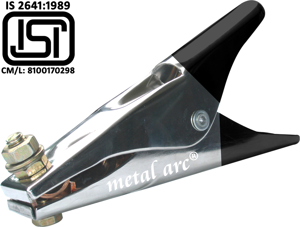 Isi Marked Stainless Steel Earth Clamp Ecm01 Series 400 Ech401i - Color: Black Sliver