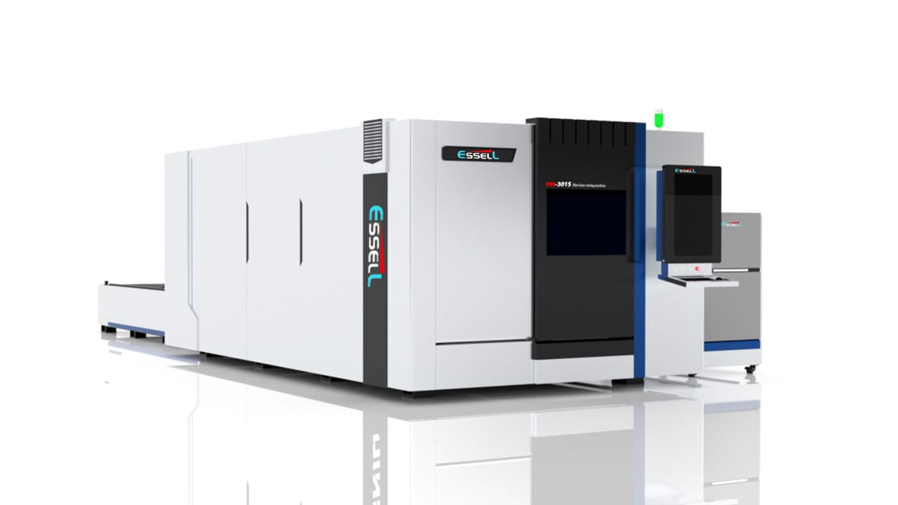 Automatic Fiber Laser Cutting Machine - 1.5x3.0m, Blue Color | Cnc Cypcut 2000 Controlled, Low Energy Consumption, High Efficiency, 2-year Warranty