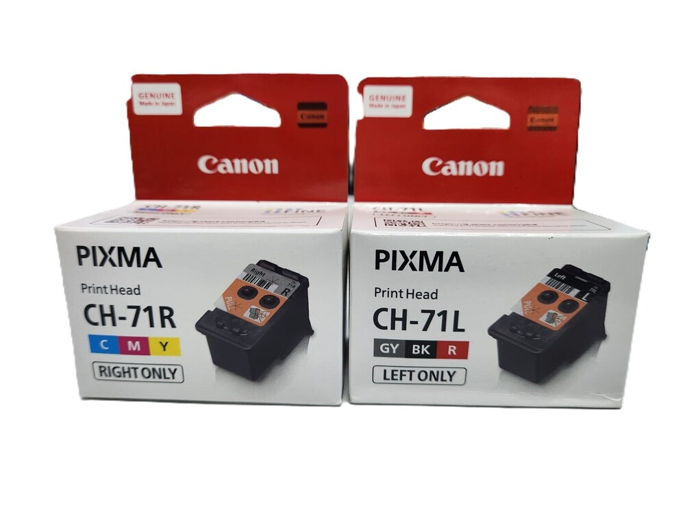 Print Head Canon CH-71L GY/BK/R Left CH-71R C/M/Y Right Set For Canon PIXMA G570 G670 Printer