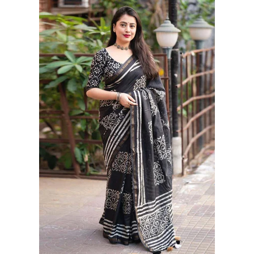 Party Wear Cotton Saree