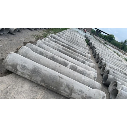 RCC Spun Pipe - Cement Reinforced Concrete, Round Shape, Grey Color, Powder Coated Surface Treatment | 300mm to 1200mm Diameter, 1-5 Year Warranty