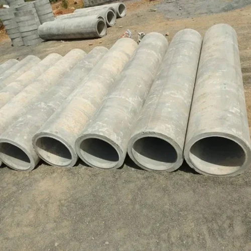 1000mm Np3 RCC Hume Pipe - Cement Material, Round Shape, Sleek Grey Color, Powder Coated Surface Treatment, 1-5 Year Warranty