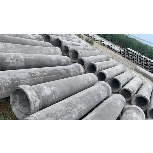 RCC Hume Pipes - 1000 mm Outer Diameter, Grey Powder Coated Finish | Durable Reinforced Concrete for Water Supply and Drainage Systems