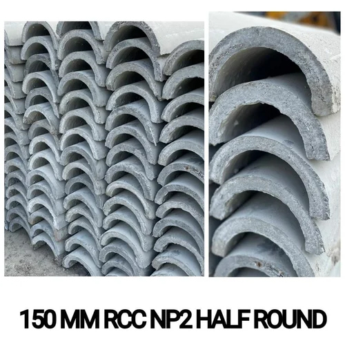 150 Mm RCC Half Round Pipe